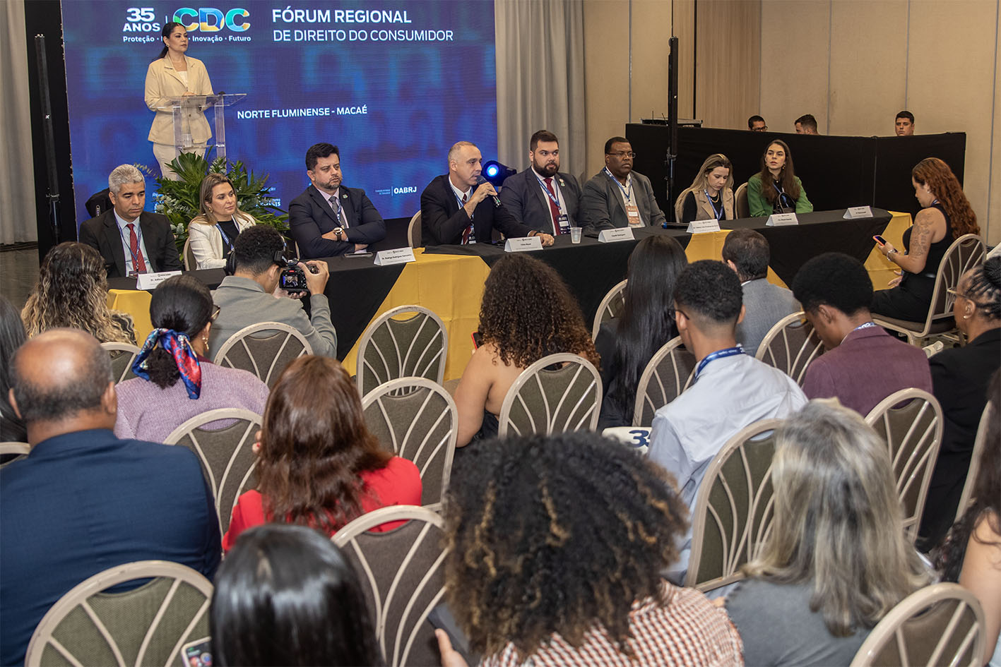 Imagem de divulgação do Fórum Regional de Direito do Consumidor em Macaé