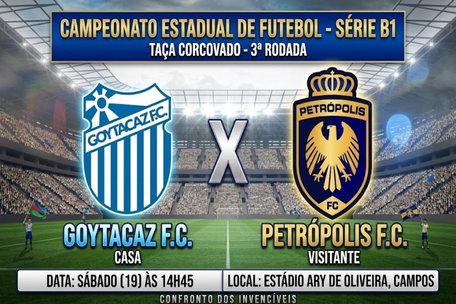 Goytacaz se prepara para enfrentar o Petrópolis no Estádio Ary de Oliveira