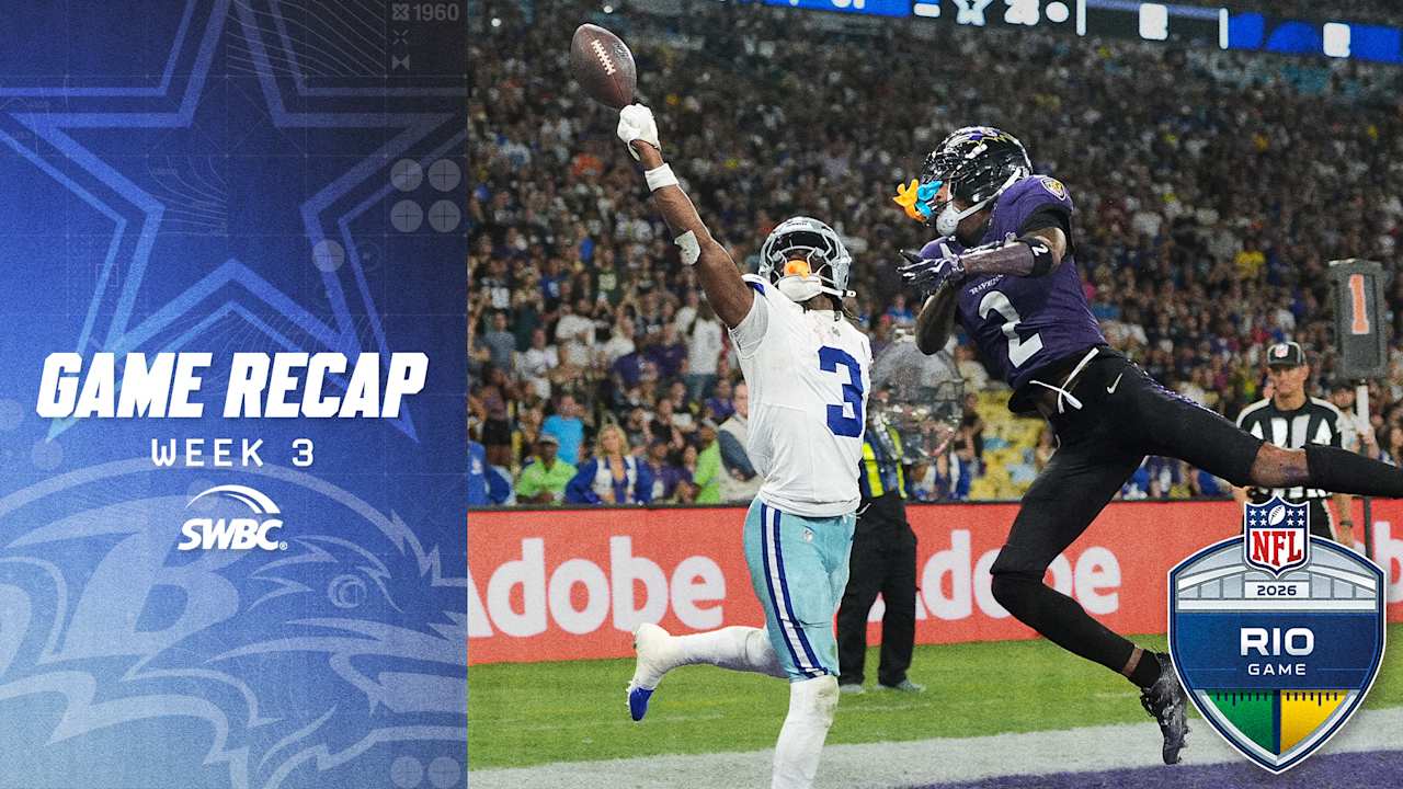 Dallas Cowboys e Baltimore Ravens durante o primeiro jogo da NFL realizado no Maracanã, no Rio de Janeiro