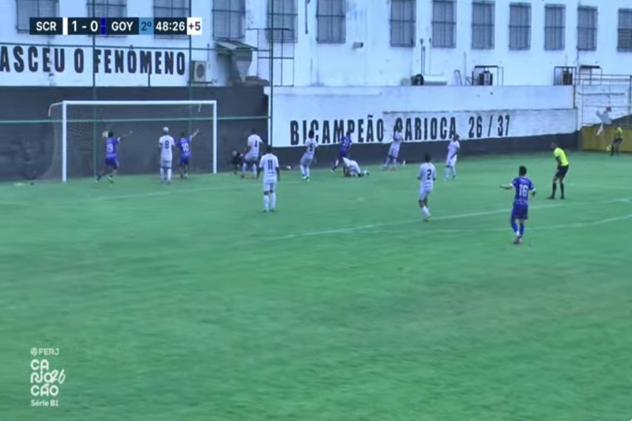Imagem de arquivo do jogo São Cristóvão x Goytacaz em 10 de outubro de 2026