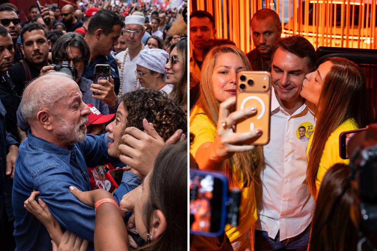 Lula avança entre jovens na Nexus. Foto: Adriano Vizoni e Eduardo Knapp/Folhapress