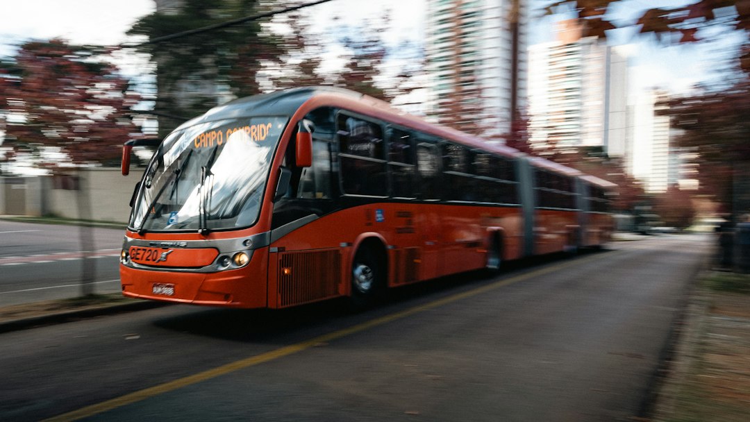 Ônibus em circulação no transporte coletivo