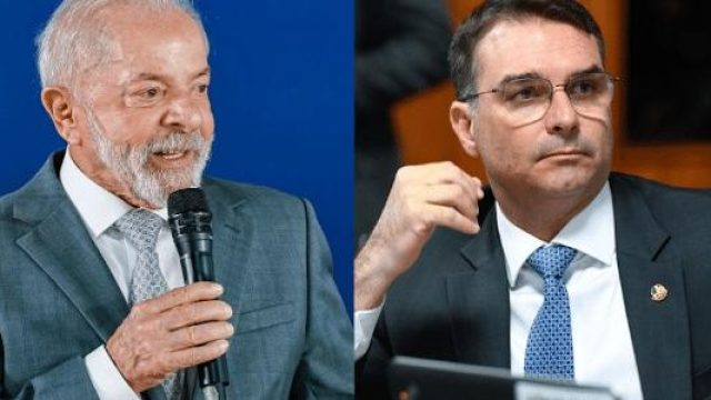 Lula confirma debate com Flávio na Band. Foto: Ricardo Stuckert/PR e Roque de Sá/Agência Senado